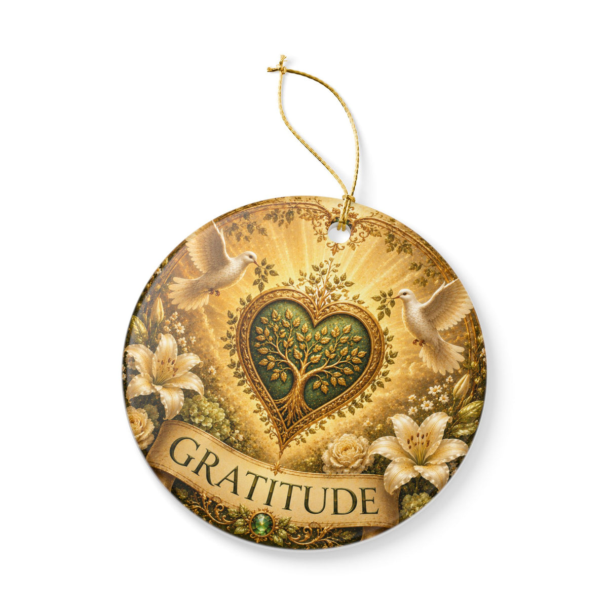 Ceramic Ornament - 'Gratitude'