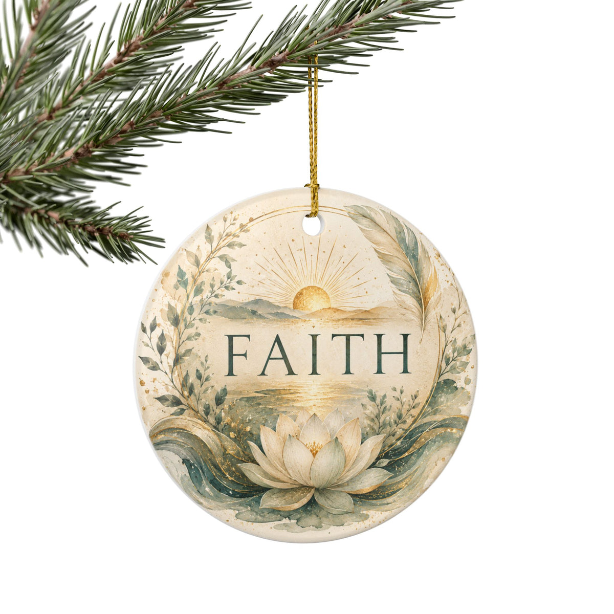 Ceramic  Ornament - 'Faith'