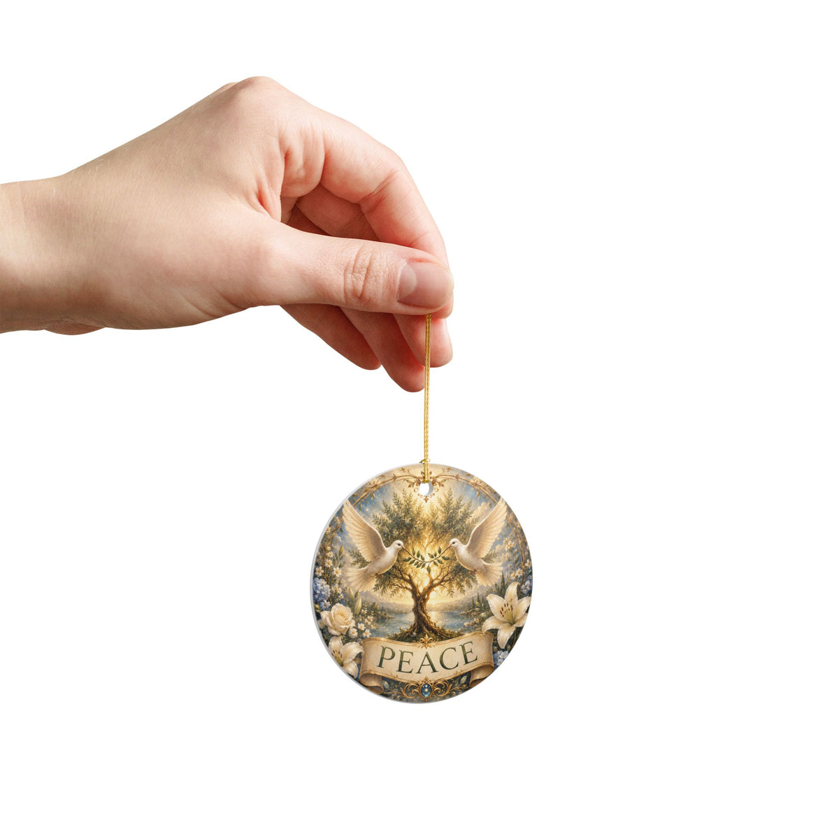 Ceramic Ornament - 'Peace'