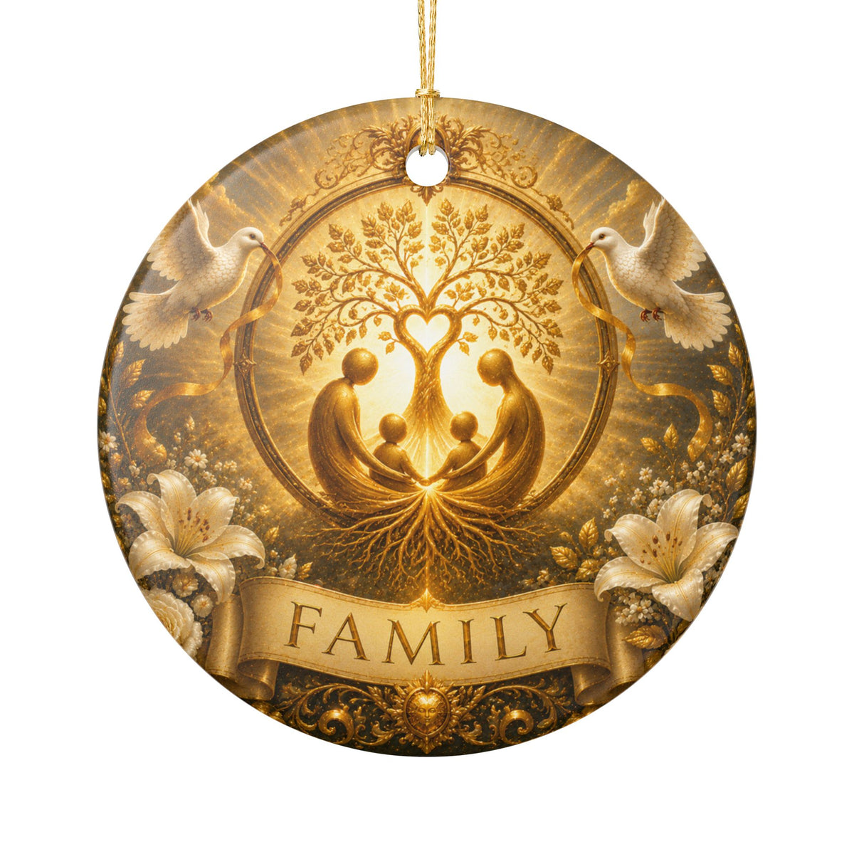 Ceramic Ornament - 'Family'