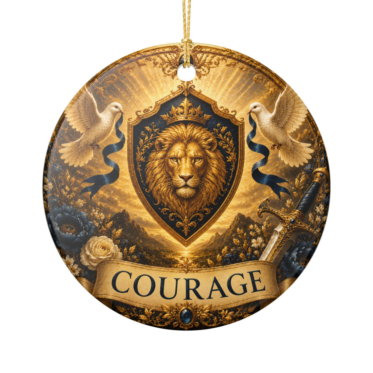Ceramic Ornament - 'Courage'