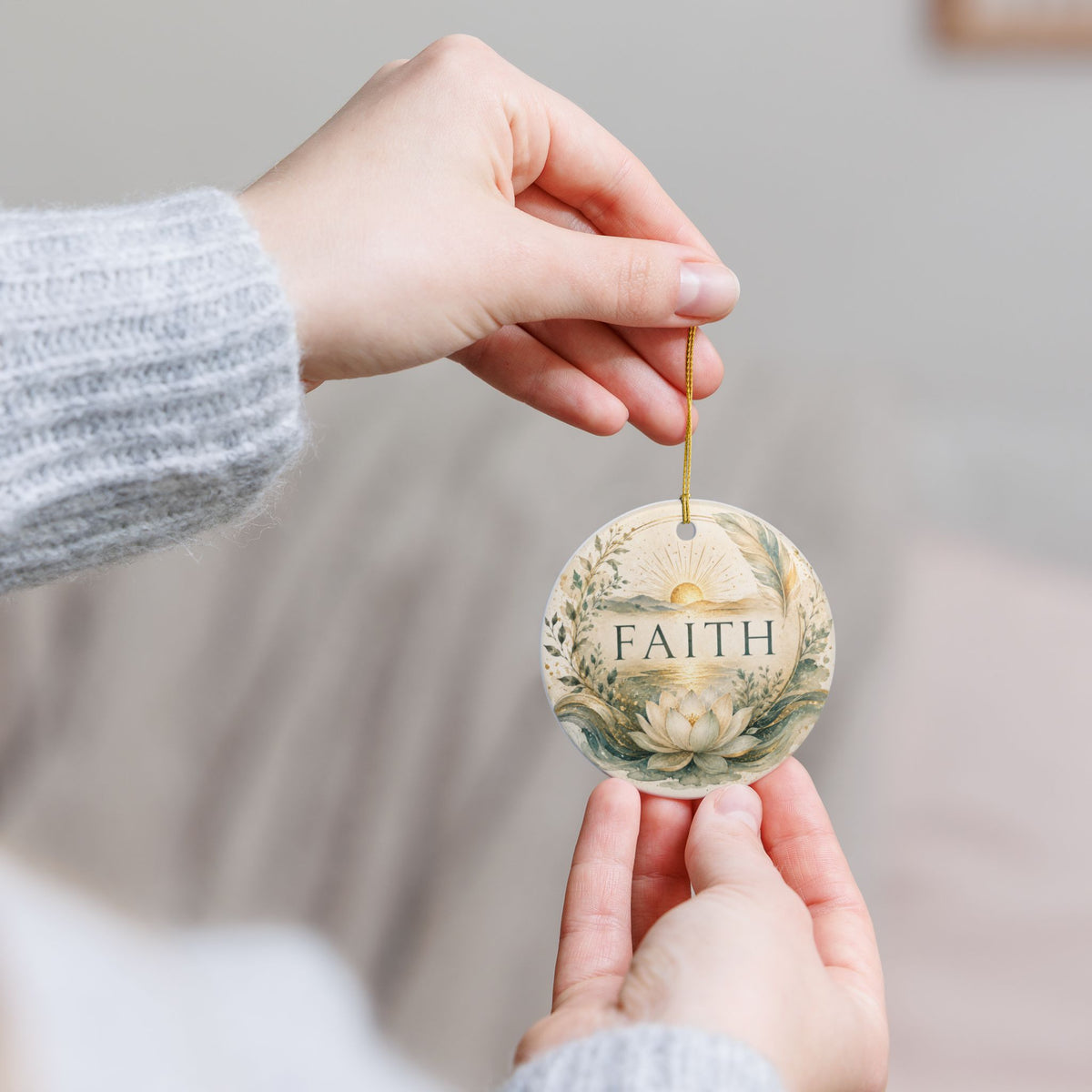 Ceramic  Ornament - 'Faith'