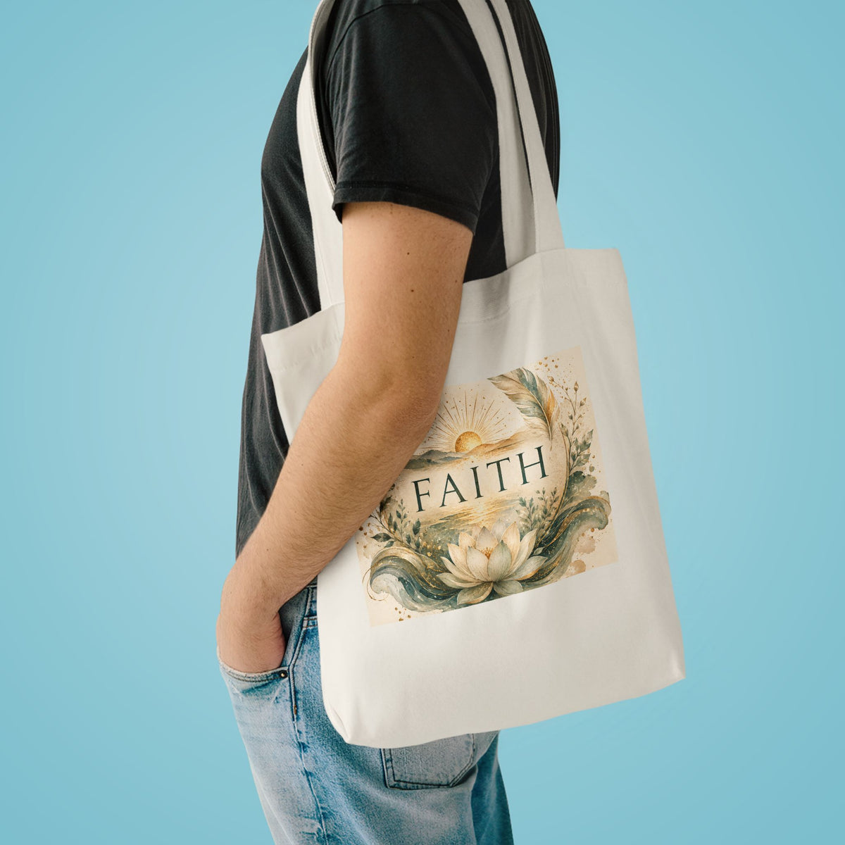 Cotton Tote Bag - 'Faith'