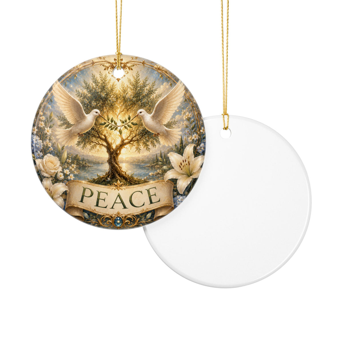 Ceramic Ornament - 'Peace'