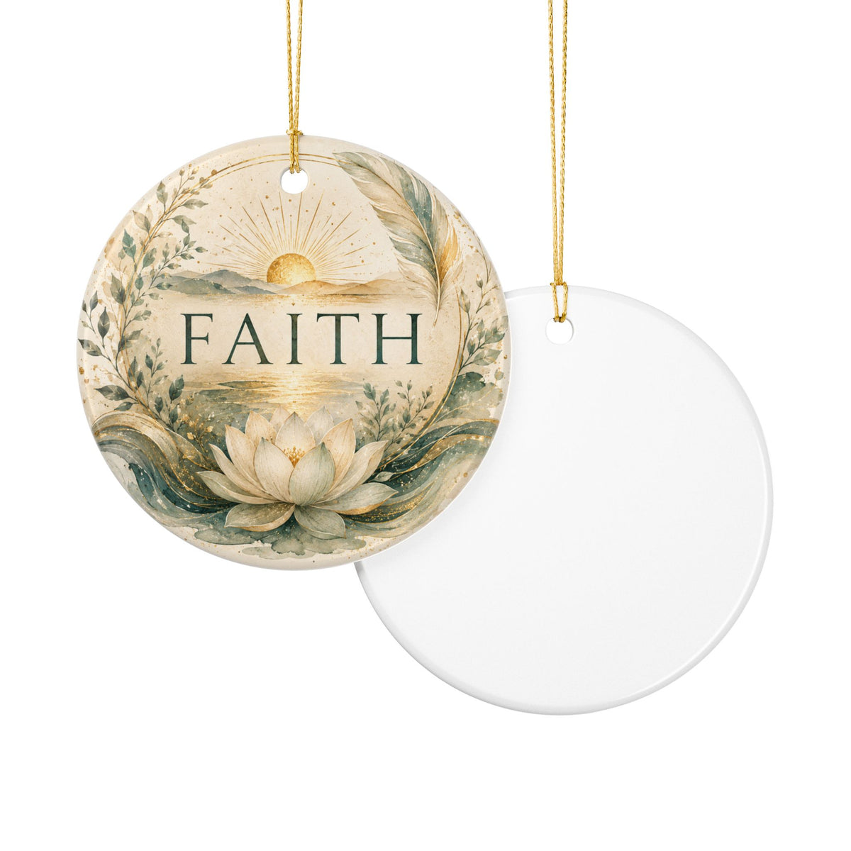 Ceramic  Ornament - 'Faith'