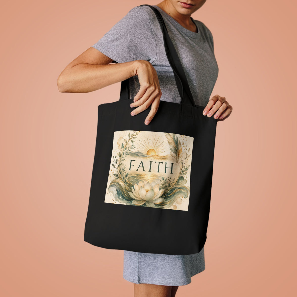 Cotton Tote Bag - 'Faith'