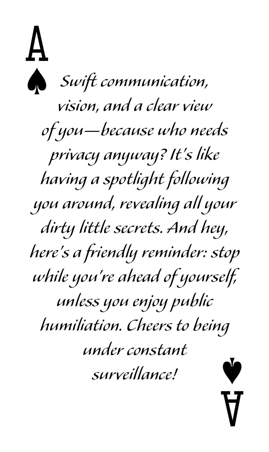 Savage Suits & Twisted Truths Cartomancy Deck Duo for Truth Seekers